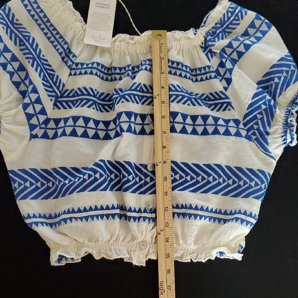 SoFia Made In Italy Cotton Crop Top New - Picture 8 of 9